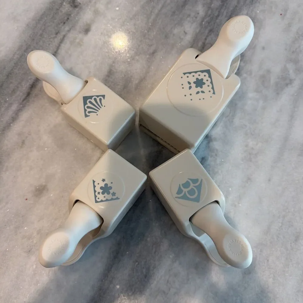 Martha Stewart Lot of 4 Corner Paper Punches Lace Floral Scallops